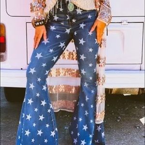 Star Denim Patriotic Bells, Bell Bottom Jeans